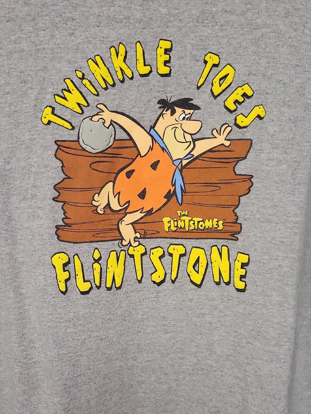 The Flintstones 'Twinkle Toes' Graphic Tee - Gray, L/XL